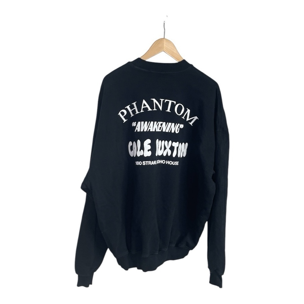 Cole Buxton Black Heavy Weight Sweatshirt with whiter Logo on Back L England - Picture 4 of 6